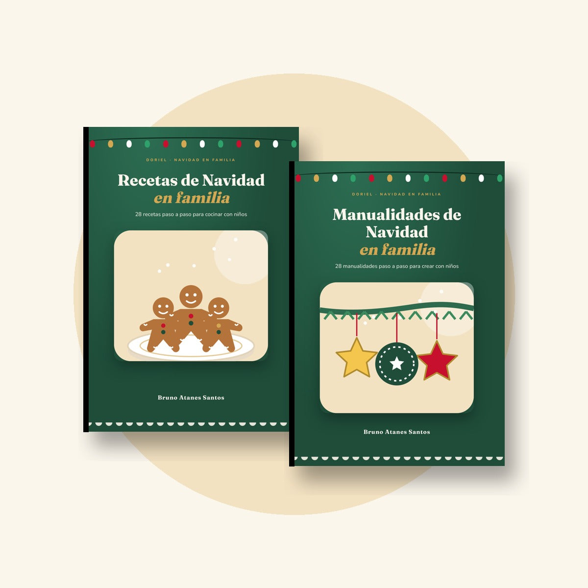 Portada del libro Pack Doriel: Recetas + Manualidades de Navidad